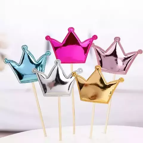 Pinchos-toppers Corona. Pack por 5 unidades. - comprar online
