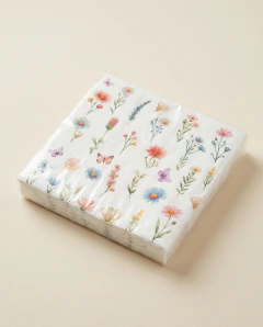 Servilletas diseño flores 3. Pack de 20 unidades. - comprar online