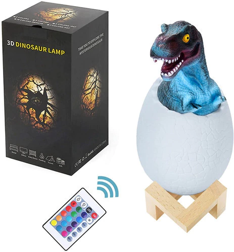 Lampara Dinosaurio Baby T Rex Huevo Usb Control Remoto - comprar online