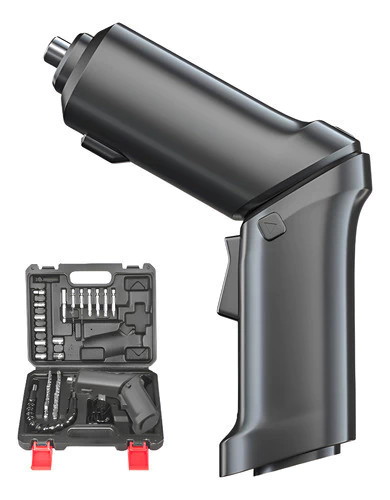 Destornillador Atornillador Recargable Usb-c Con 47 Piezas Negro