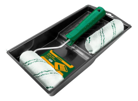 Set 2 Rodillos Chico 110x25mm + Mango + Bandeja