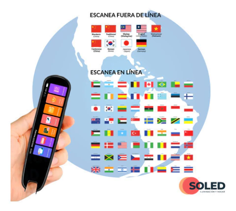 Dispositivo Lapiz Traductor Voz Texto Cámara Idioma Escáner