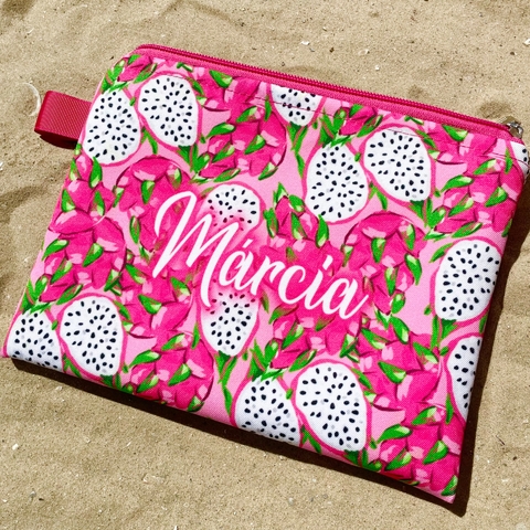 Necessaire Clutch Personalizada | Estampa Pitaya