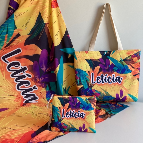 Kit Praia Personalizado | Estampa Verão
