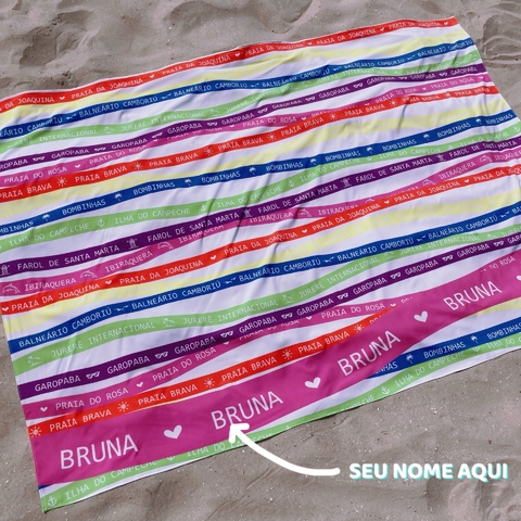 Canga de Praia Personalizada | Estampa Fitinhas