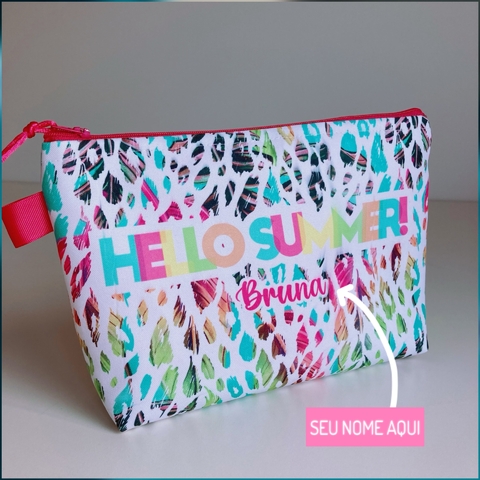 Necessaire Slim M Personalizada Onça Colors