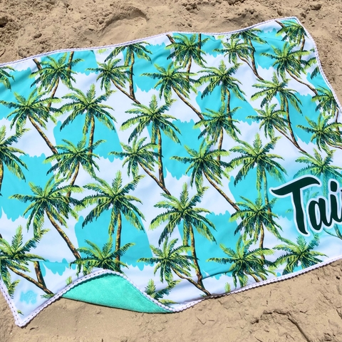 Canga Toalha Personalizada | Estampa Coqueiros