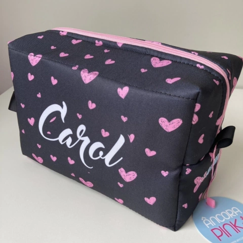 Necessaire Box Personalizada | Estampa Personalizada Corações