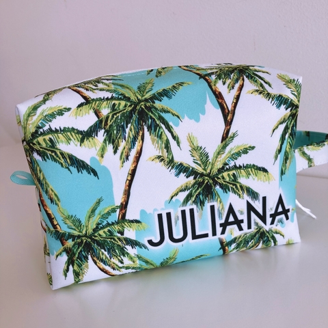 Necessaire Box Personalizada | Estampa Coqueiros