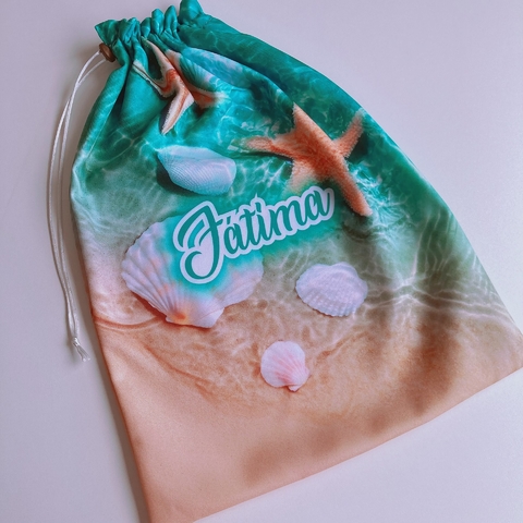 Saquinho Organizador Personalizado | Estampa Mar