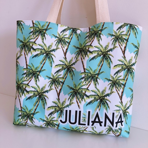 Bolsa Slim Personalizada | Estampa Coqueiros