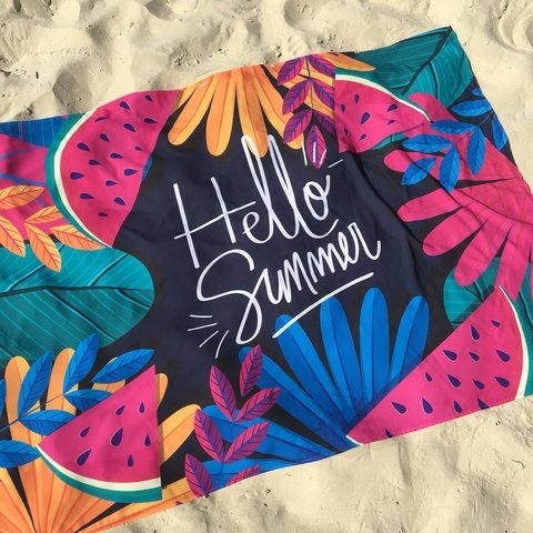 Canga de Praia Personalizada | Estampa Tropical