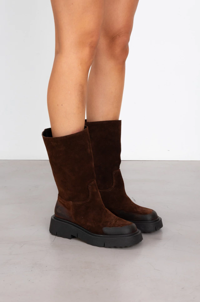 Botas Osaka marrón cuero