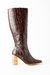 Botas Palm Croco Bordeaux