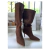 Botas Alisse Gamuza Chocolate - comprar online