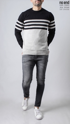 SWEATER COMBINADO RAYAS 39853