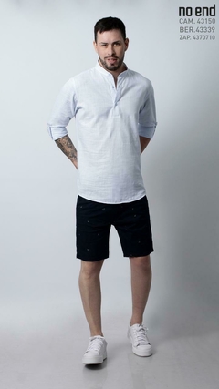 CAMISOLA LINO CUELLO MAO 41103