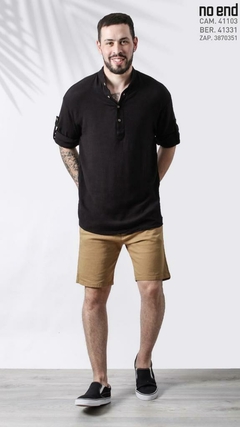 CAMISOLA LINO CUELLO MAO 41103