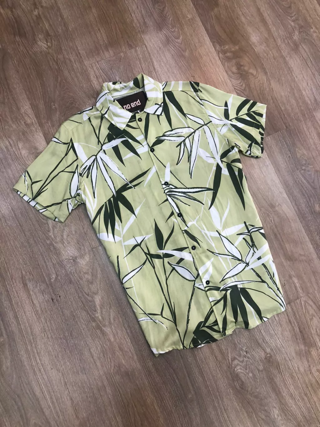 CAMISA HAWAIANA VERDE 37106