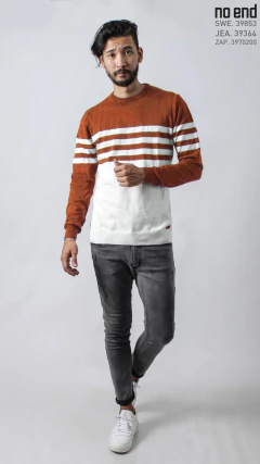 SWEATER COMBINADO RAYAS 39853
