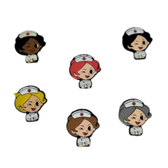Apliques emborrachados 3 x 4 - Personagens Enfermeiras - Unidade