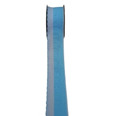 Fita Sinimbu Jeans com Babadinho - 38 mm - Rolo com 10 metros - Fitas de Gorgorão Sanding, Bela Fita, Apliques, bico de pato, meias de seda, colas.  Bella Rosa Fitas