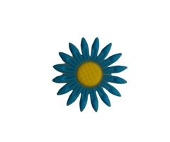 Apliques Emborrachados Fluorescente Flor Margarida - Unidade na internet
