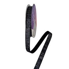 Fita Cetim com Lurex Cinderela 10 mm - Rolo - Fitas de Gorgorão Sanding, Bela Fita, Apliques, bico de pato, meias de seda, colas.  Bella Rosa Fitas