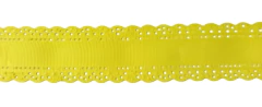 Fita Importada de Gorgurão Bordas de Renda Vazada - 38 mm - Metro - Grupo A - comprar online