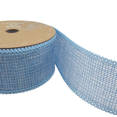 Fita de Juta com Lurex Melaço 40 mm - Grupo C - Rolo - Fitas de Gorgorão Sanding, Bela Fita, Apliques, bico de pato, meias de seda, colas.  Bella Rosa Fitas