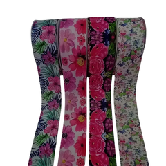 Fita de Gorgurão Importada Floral - 40 mm - Venda no Metro - comprar online