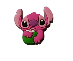 Aplique emborrachado Stitch e Angel Tomando Água de Coco - Unidade na internet