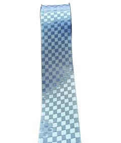 Fita Cinderela de Cetim Xadrez Com Brilho 38 mm - Rolo com 10 metros - Grupo B - Fitas de Gorgorão Sanding, Bela Fita, Apliques, bico de pato, meias de seda, colas.  Bella Rosa Fitas