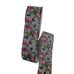 Imagem do Fita de Gorgurão Importada Floral - 40 mm - Venda no Metro
