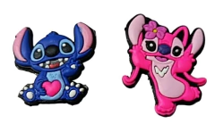 Aplique Emborrachado Stitch e Angel Alegres - Unidade - comprar online