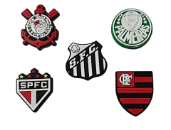 Apliques Emborrachados Símbolos de Times de Futebol - Unidade