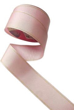 Imagem do Fita de Gorgurão com Bordas de Lurex Cinderela 38 mm - Metro
