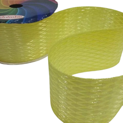 Fita de Cetim Trabalhada Sinimbu 38mm - Metro - Fitas de Gorgorão Sanding, Bela Fita, Apliques, bico de pato, meias de seda, colas.  Bella Rosa Fitas
