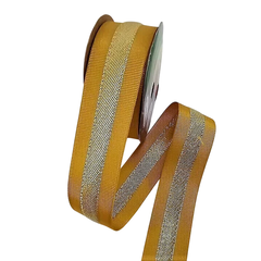 Fita Sinimbu Gorgurão com Faixa Metalizada - 38 mm - Grupo A - Rolo na internet