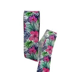 Fita de Gorgurão Importada Floral - 40 mm - Venda no Metro na internet