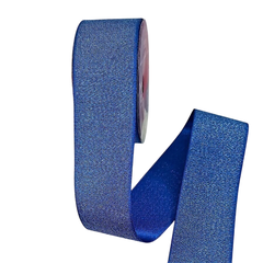 Fita de Cetim com Lurex Cinderela 38 mm - Grupo B - Rolo - loja online