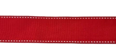 Fita Importada Jeans com Pesponta Branca - 38 mm - Metro - Fitas de Gorgorão Sanding, Bela Fita, Apliques, bico de pato, meias de seda, colas.  Bella Rosa Fitas