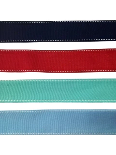 Fita Importada Jeans com Pesponta Branca - 38 mm - Metro - comprar online