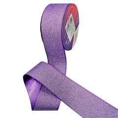 Fita de Cetim com Lurex Cinderela - 38 mm - Grupo A - Rolo - loja online