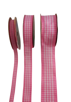 Fita Sinimbu Gorgorão Xadrez 2 - Rosa 03 - Rolo com 10 metros - comprar online