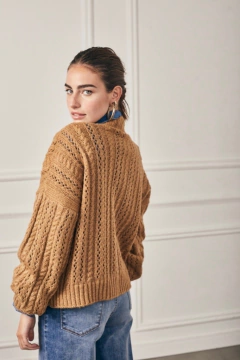 Cardigan Macarena camel - comprar online