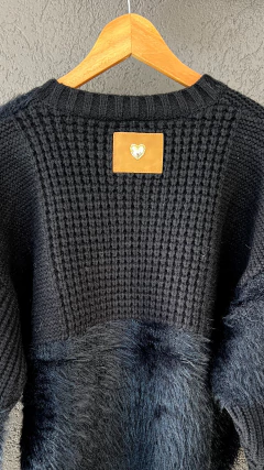 Sweater Patches negro - tienda online