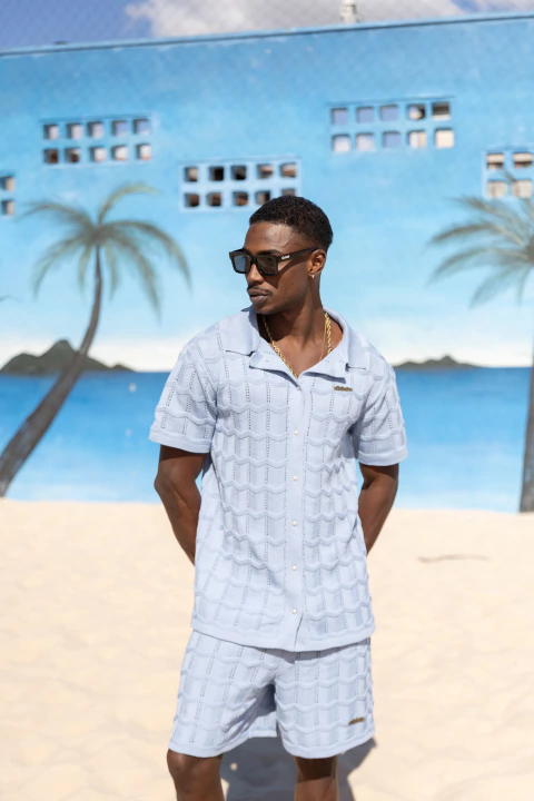 Conjunto Tricot - Ibiza Azul Bebê - comprar online