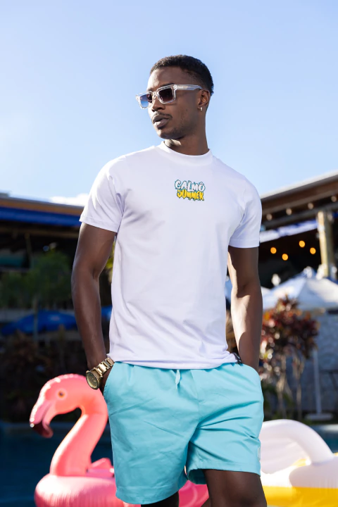 Camiseta Slim Branco Summer - comprar online