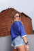 Camiseta Retro BR - (Azul) - Calmo Store